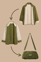 Veste/Sac week-end Rome Olive