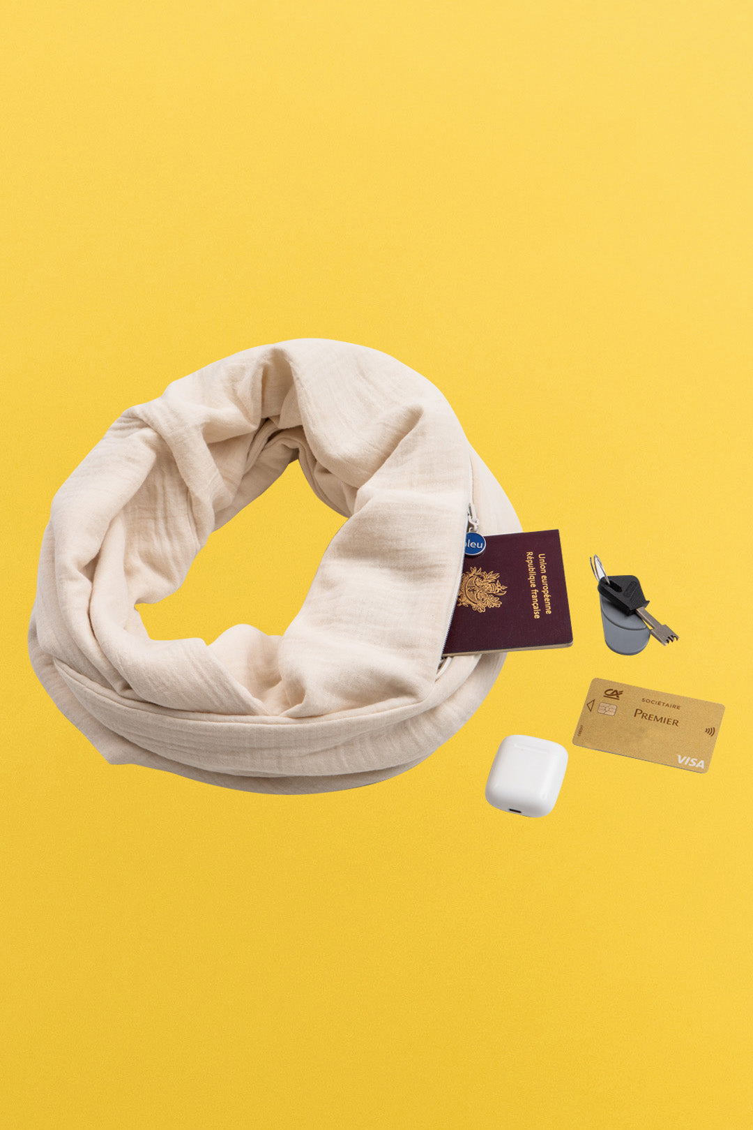 Chèche/Besace Mexico Ivoire