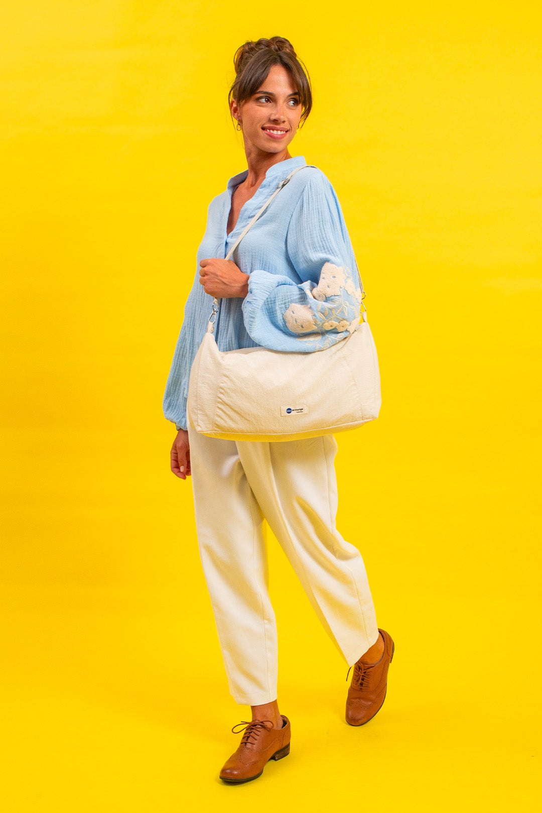 Chèche/Besace Mexico Ivoire