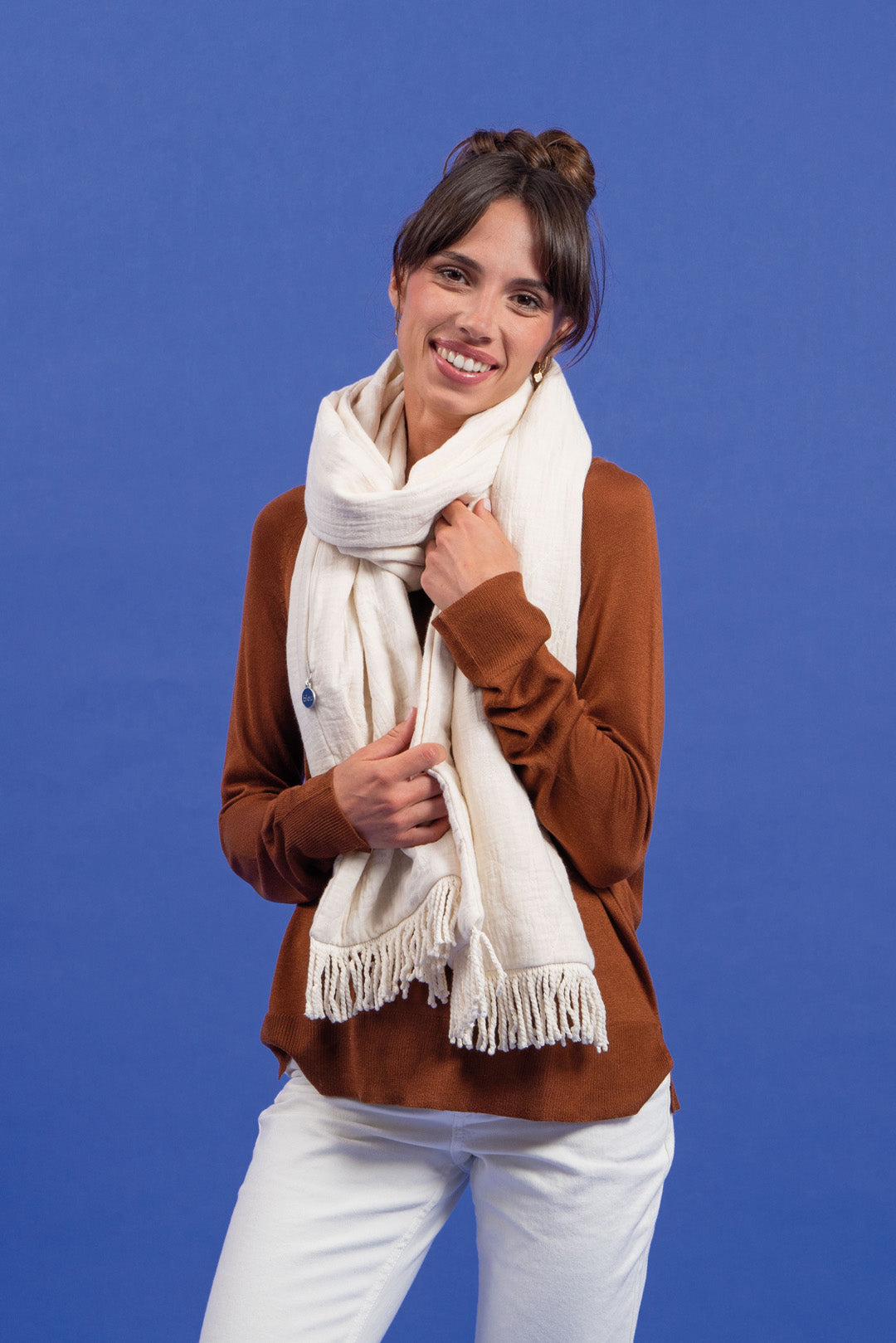 Écharpe/Sacoche Londres Ivoire