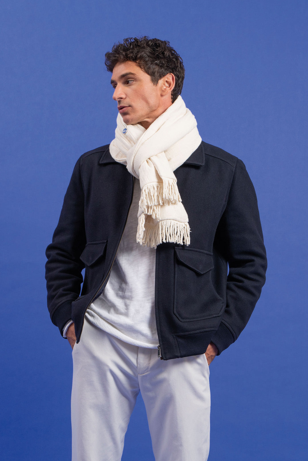 Écharpe/Sacoche Londres Ivoire