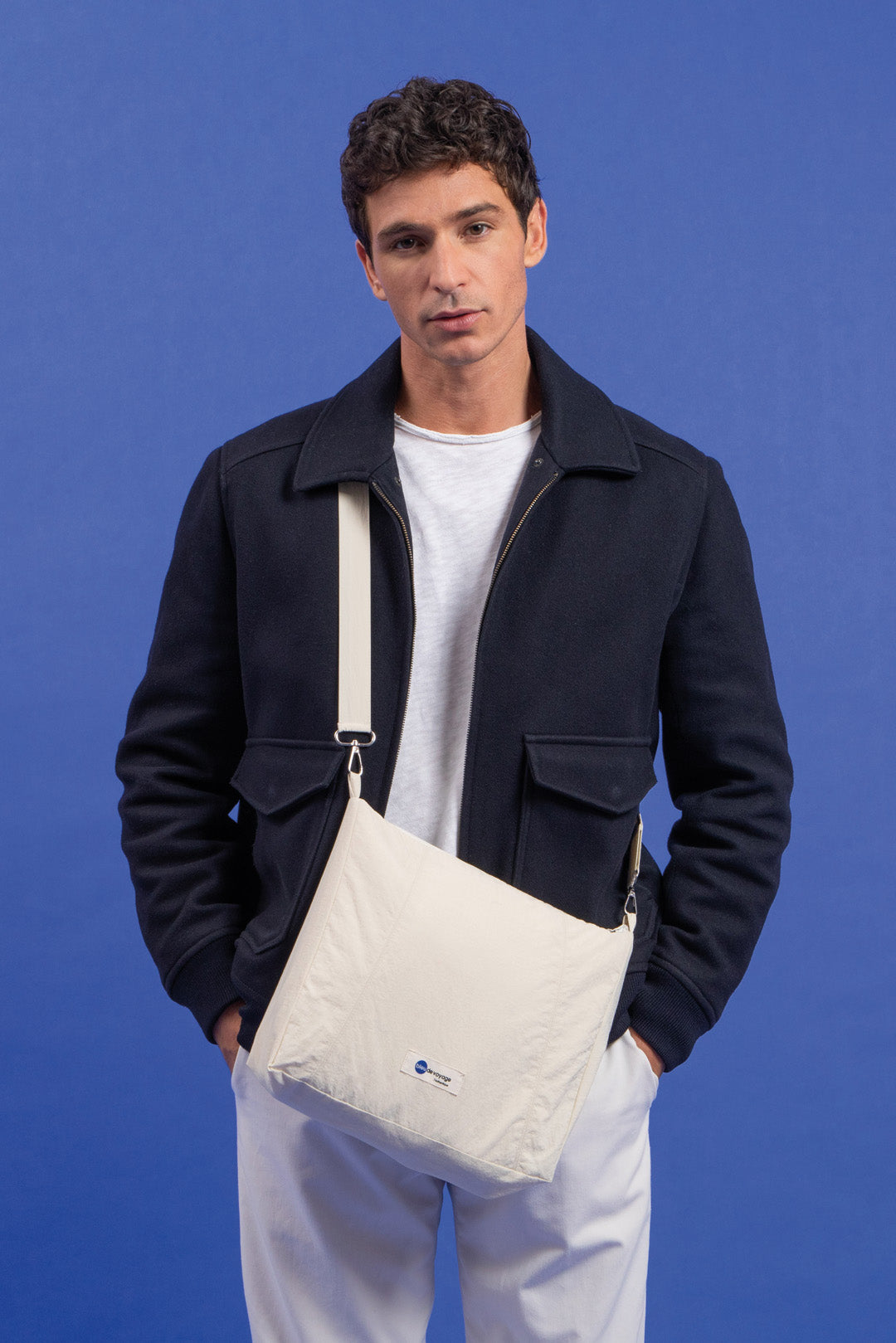 Écharpe/Sacoche Londres Ivoire