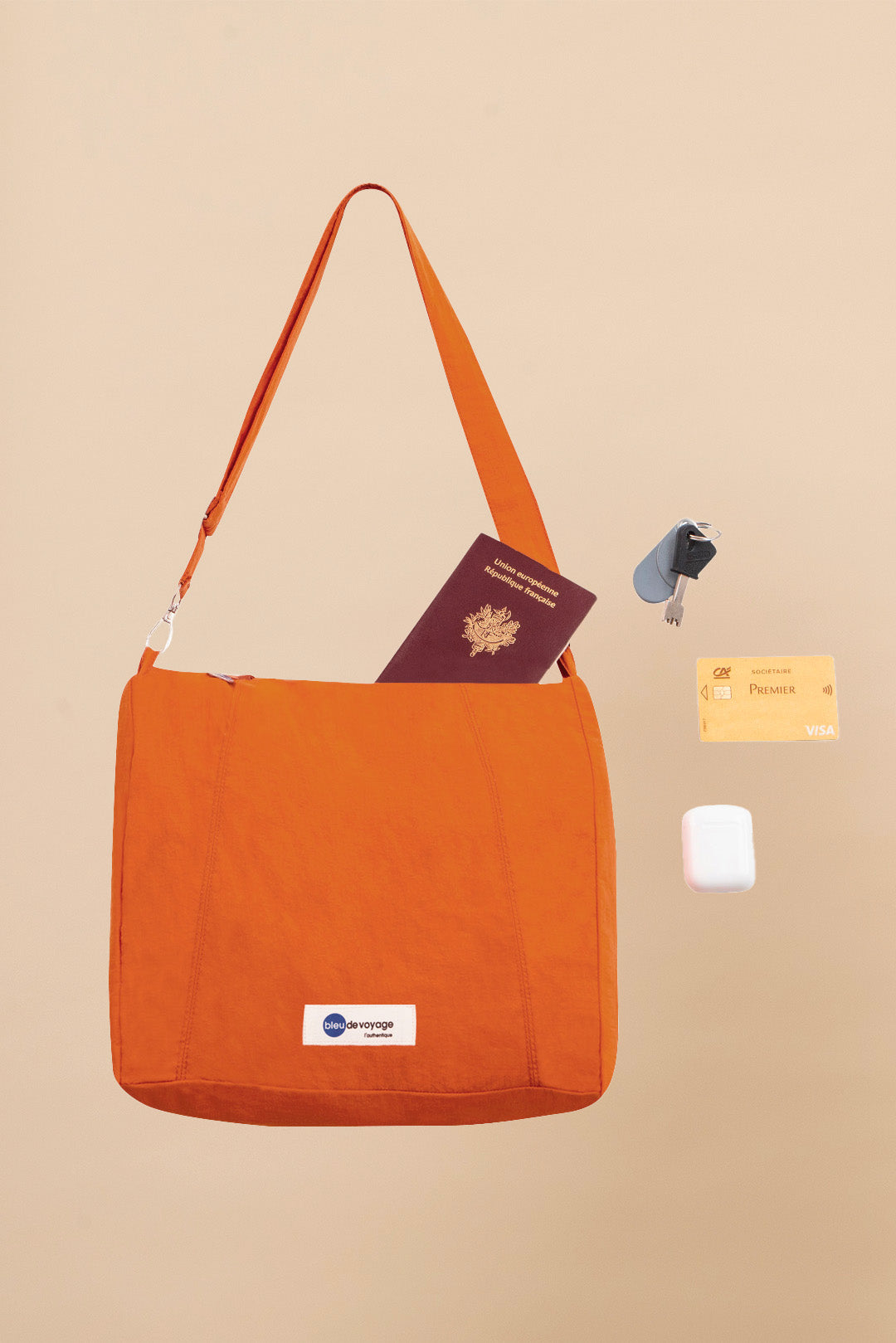 Écharpe/Sacoche Londres Mandarine