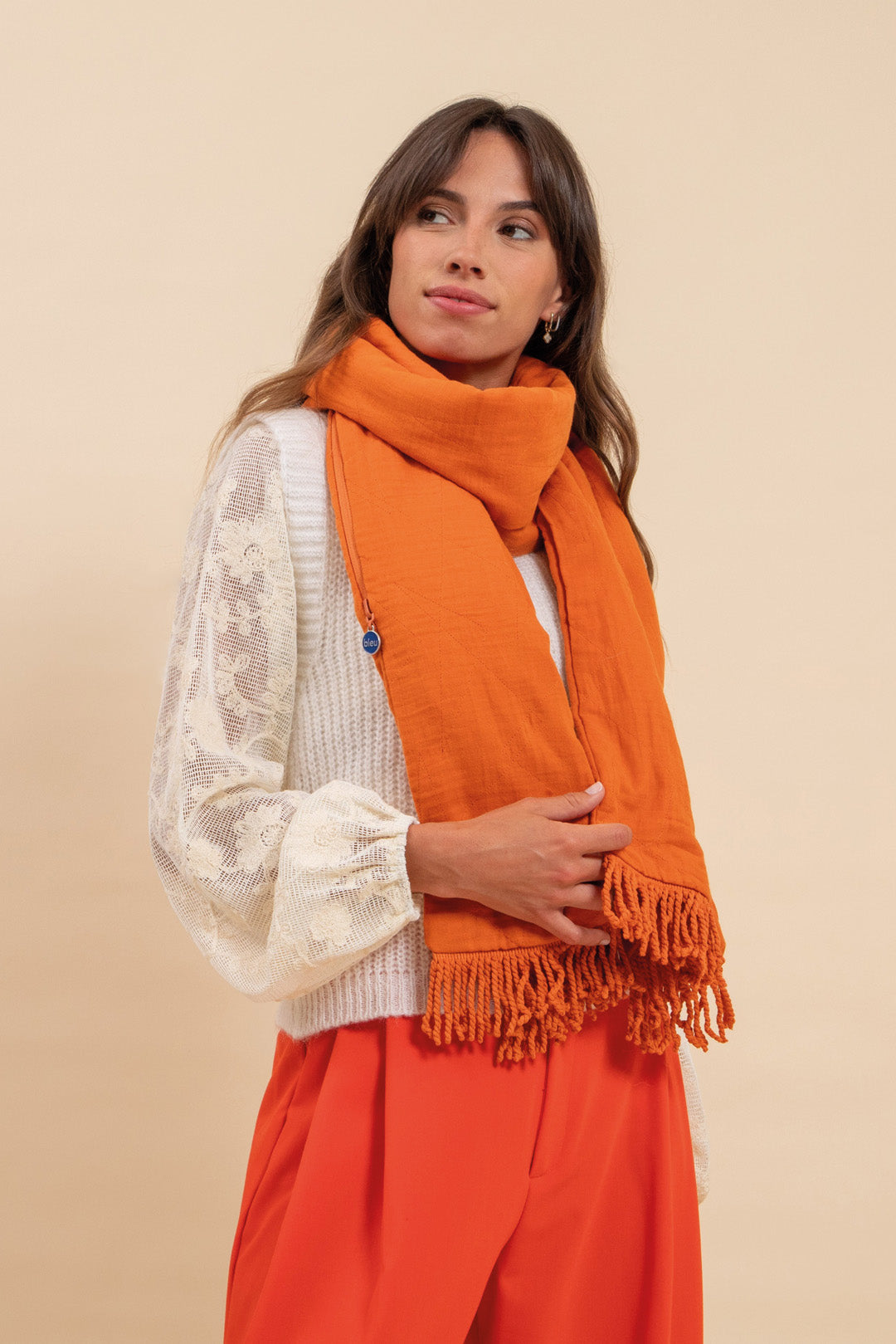 Écharpe/Sacoche Londres Mandarine