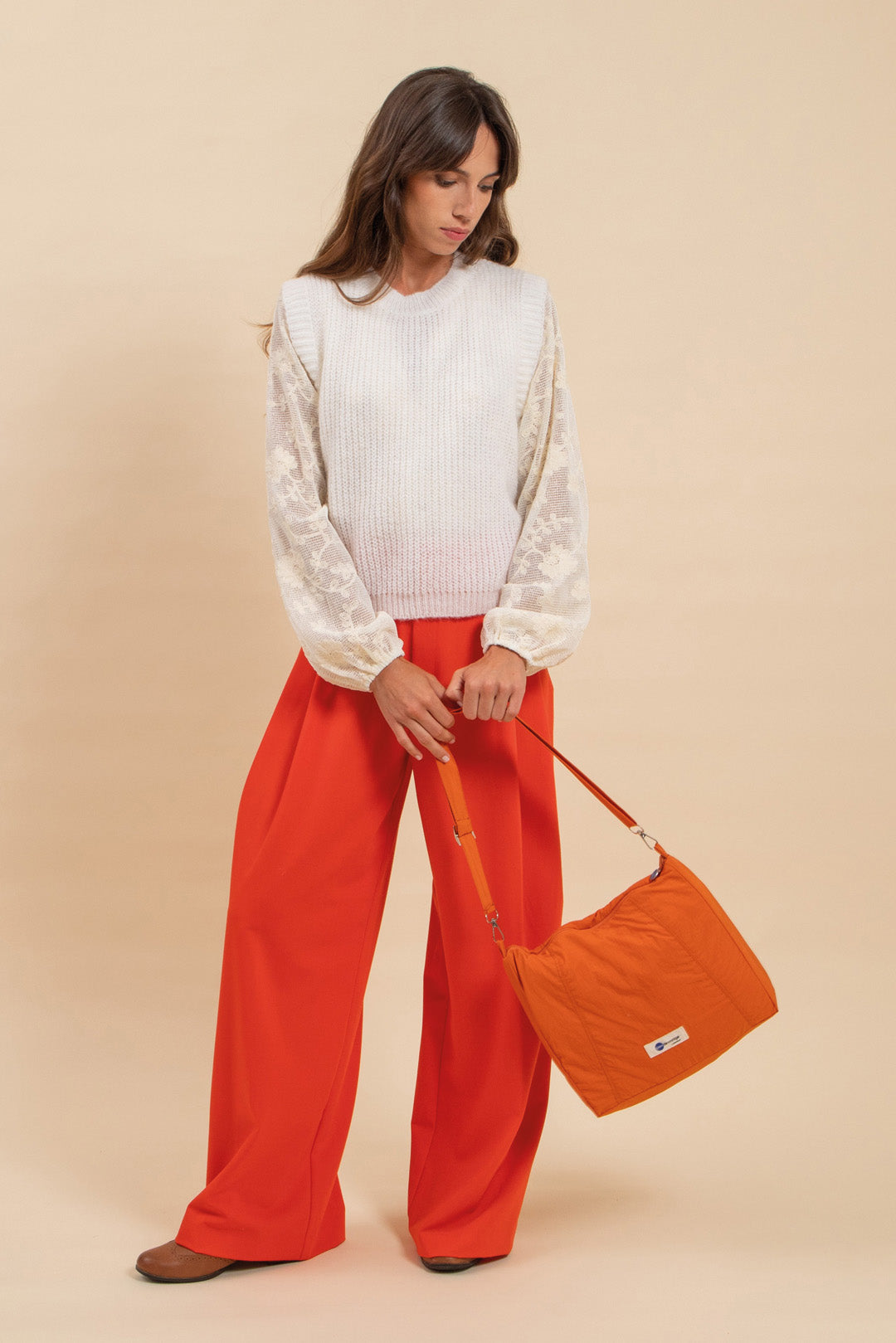 Écharpe/Sacoche Londres Mandarine