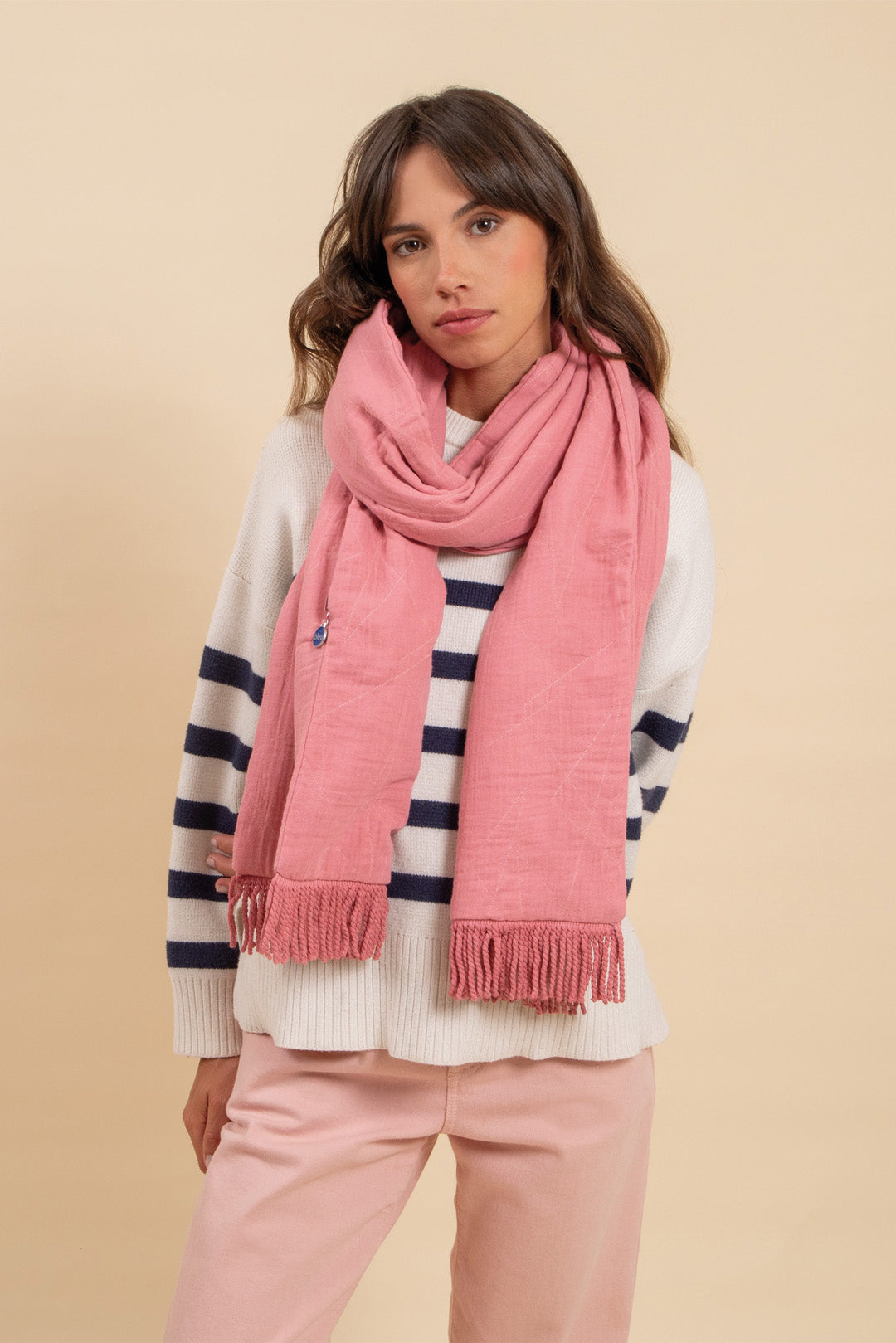 Écharpe/Sacoche Londres Blush