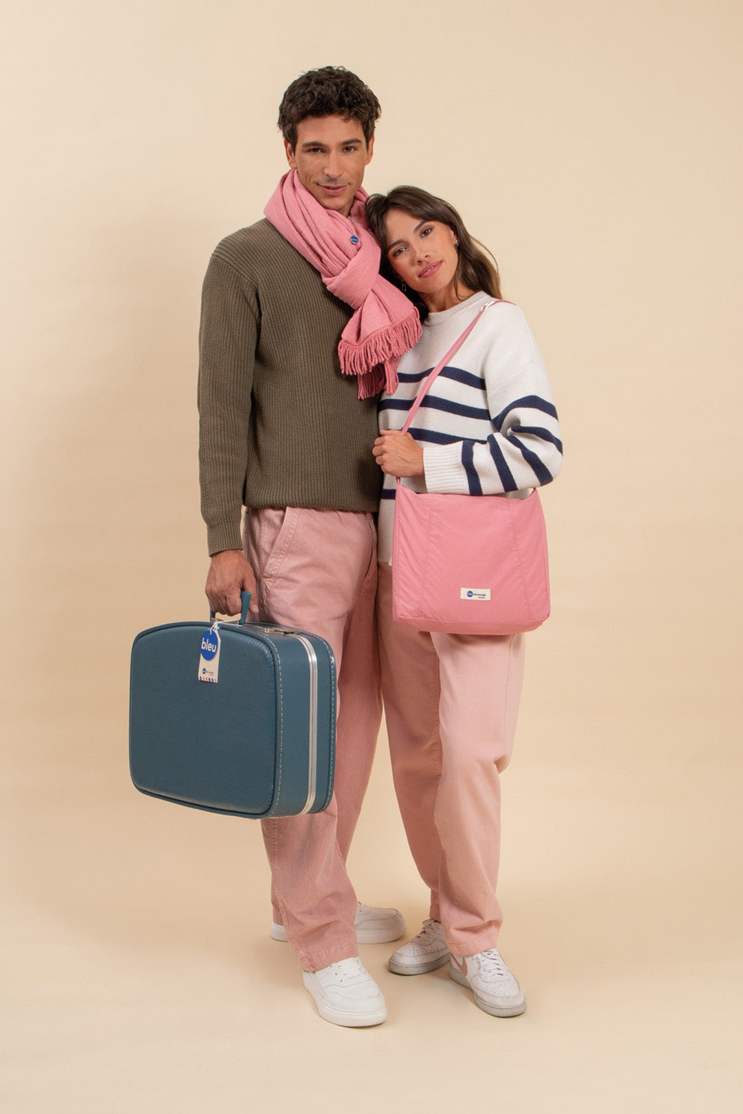 Écharpe/Sacoche Londres Blush